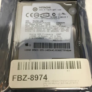 HITACHI HTS542512K9SA00 SATA 120GB HDD HARD DRIVE 2.5 5400RPM LAPTOP - Picture 1 of 2