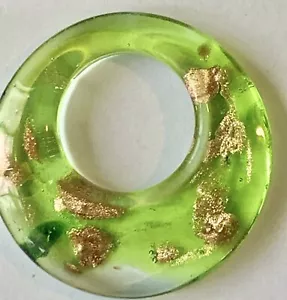 HERMOSO COLGANTE CRISTAL ORO VERDE MURANO? #27 - Imagen 1 de 3
