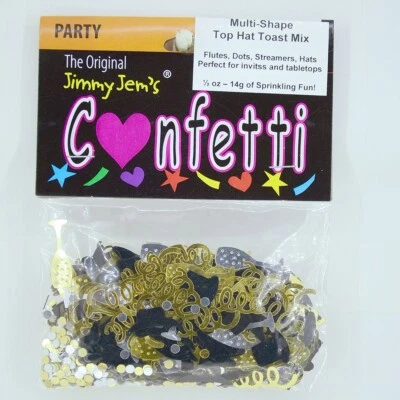 Confetti MultiForma - Sombrero de copa tostado - 2 piezas o 1/2 libras - ENVÍO GRATUITO (9305) Foto 1 de 4