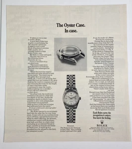 Reloj Rolex revista anuncio 1971 estuche ostra DateJust vintage - Imagen 1 de 6