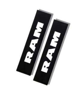 2x Car seat belt covers featuring RAM wording - Picture 1 of 3
