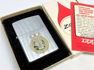 Rare! Vintage ZIPPO Niagra Falls Stamp "Saskatchewan" Emblem Lighter w Box - Picture 1 of 10