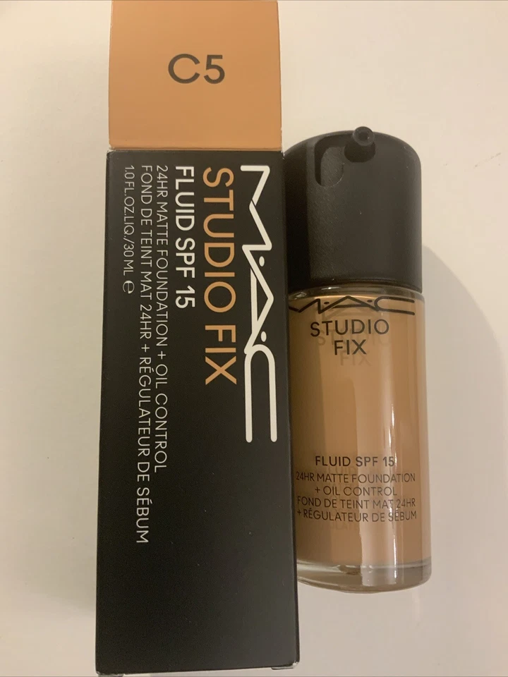 Mac Studio Fix Fluid Foundation Shade C5 30ml SPF 15 New & Boxed - Image 1 of 4
