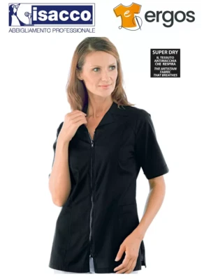 Isacco Casacca BARCELLONA Manica Corta Camice Superdry Antimacchia Parrucchiera - Immagine 1 di 2