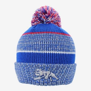 650946 WESTERN BULLDOGS AFL TEAM BLITZ BEANIE WINTER HAT WITH REMOVEABLE POM POM - Bild 1 von 1