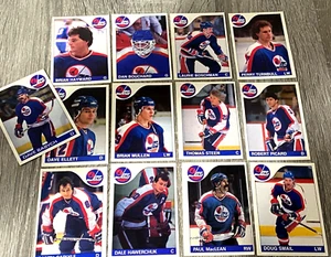 1985-86 O-Pee -Chee WINNIPEG JETS 13 card lot - Picture 1 of 1