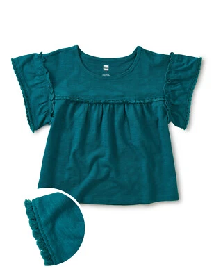 Top de buceo manga corta con borla para niñas Tea Collection talla 10 o 12 $35,50 Foto 1 de 4