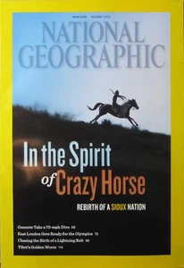 NATIONAL GEOGRAPHIC AUGUST 2012 - IN THE SPIRIT OF CRAZY HORSE - REBIRTH OF SIO - Picture 1 of 3