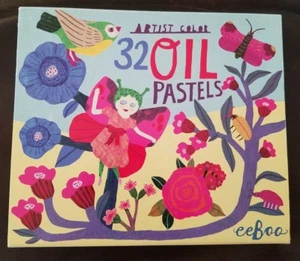 eeBoo Butterfly Fairy Artist Color 32 Oil Pastels, NIB - Picture 1 of 3