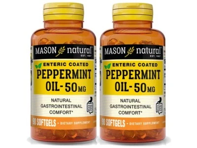 Aceite de menta 90 cápsulas blandas recubierto entérico 50 mg COMODIDAD GASTROINTESTINAL Foto 1 de 3