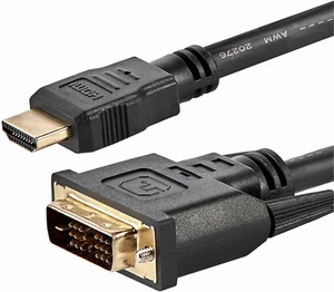 6Ft HDMI to DVI D Adapter Cable - Bi-Directional - HDMI to DVI or DVI to HDMI Ad - Picture 1 of 6
