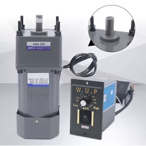 Motorreductor eléctrico variable 200W 110V CA con controlador de velocidad monofásico 20K - Imagen 1 de 23