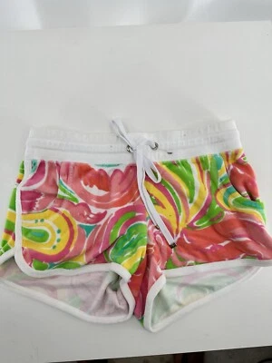 Pantalones Cortos de Playa Lilly Pulitzer Chrissy Rosa Verde Blanco Estampado Toda la Noche talla XS Foto 1 de 4
