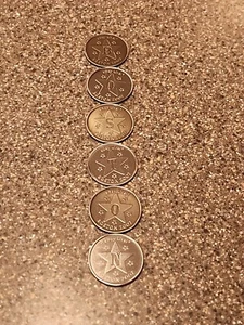 Ebay Live Boston 2007 Token Coins Spell B O S T O N Comes as a 6 Coin Set Rare - Picture 1 of 9