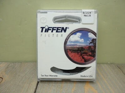 Tiffen Red 25 52R25 52 mm Glass Filter For SLR Camera Black & White Film - Image 1 of 4