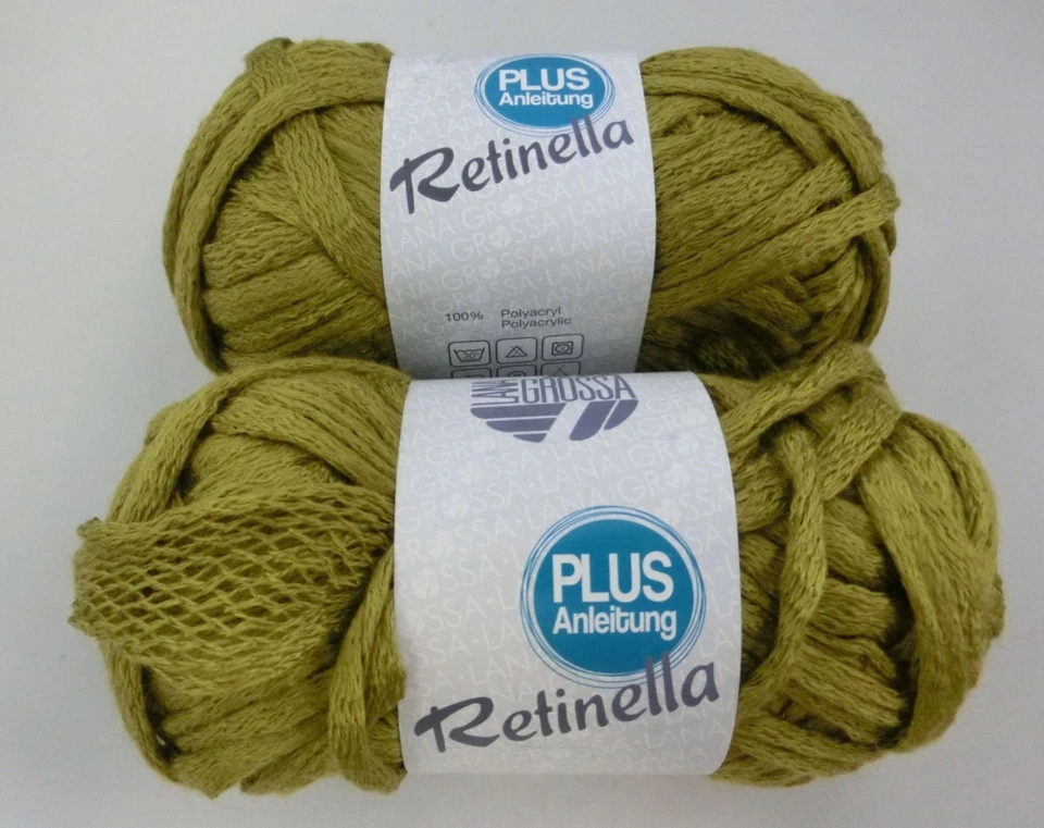300 g LG RETINELLA, Rüschengarn in frischem Grün, Fb151 #3248 - Bild 1 von 3