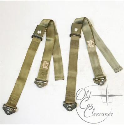 Lincoln Continental Ivy 1966 par de cinturones de seguridad traseros dorados (C6az63613B84aaf) Foto 1 de 3