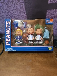 PEANUTS BASEBALL ALL STAR - DELUXE BLUE PLAYSET - CHARLIE BROWN - LINUS & SALLY - Picture 1 of 9
