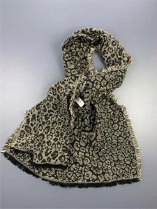 MERONA Acryl Schal One Size braun gepunktet Leopard Animal Print Decke Tuch - Bild 1 von 3