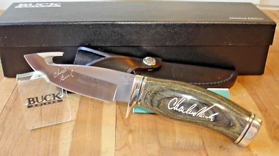@@ NIB RARE BUCK KNIFE 191 VANGUARD CHUCK BUCK SIGNATURE SERIES BOS ATS-34 BLADE - Image 1 of 4