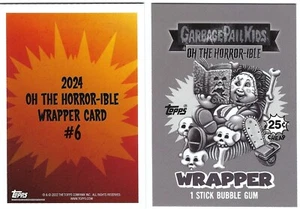 2024 TOPPS GPK OH THE HORROR-IBLE WAVE 2 WRAPPER 6 DEAD SKIN DUSTIN/LEISURE LEE - Picture 1 of 3