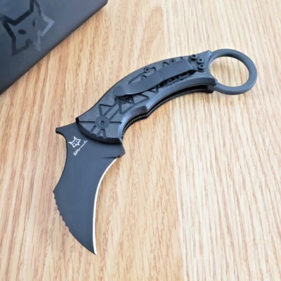 Cuchillo Plegable Fox Tribal K 2.25" Bohler N690 Hoja de Acero G10/Mango de Fibra de Carbono Foto 1 de 4