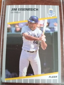 JIM EISENREICH ROYALS 1989 FLEER UPDATE BASEBALL CARD #U-38 - Picture 1 of 1