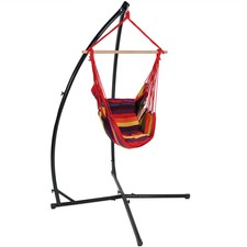 New listing
Sunnydaze Indoor-Outdoor Hanging Hammock Chair Swing and X-Stand Set - Sunset