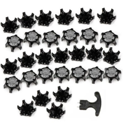 30pcs Golf Shoe Spikes Golf Training Pins Cleat Screw-in Removal Replacement Set - Image 1 of 4