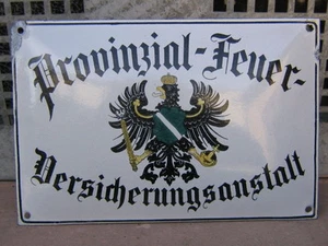 PROVINZIAL - FEUER - VERSICHERUNGSANSTALT ADLER FETTE WÖLBUNG OIGINAL um 1920 - Bild 1 von 2