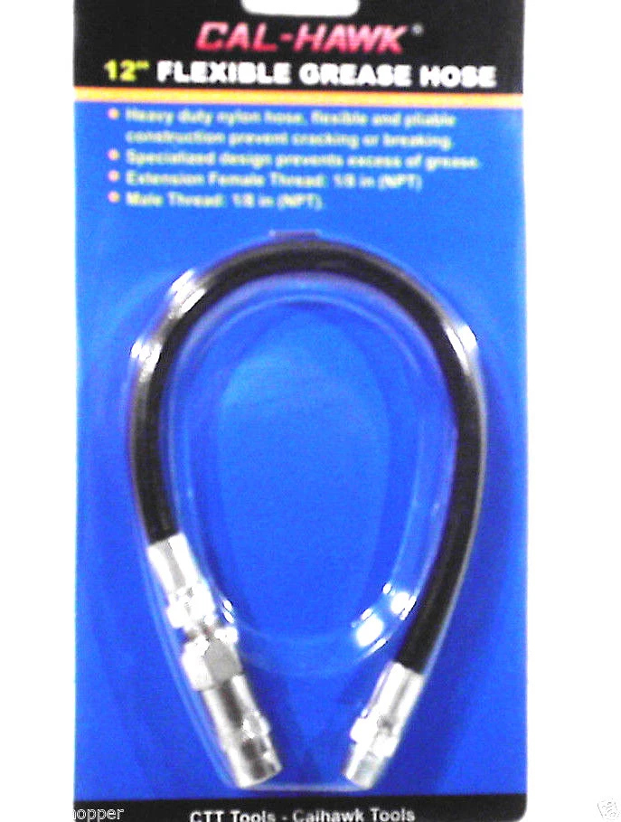  PISTOLA DE GRASA FLEXIBLE 12" PULGADAS MANGUERA FLEXIBLE 12" PULGADAS Foto 1 de 1