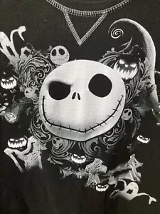 Disney Jack Skellington Night Before Christmas Waffle Knit S Small Black - Picture 1 of 8