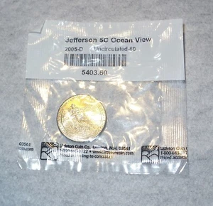 2005-D Jefferson Ocean View Nickel Littleton packaging - Uncirculated - Picture 1 of 2