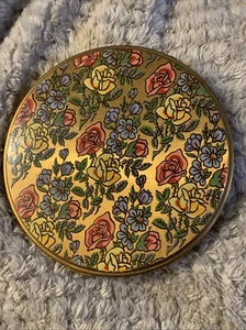 Large Vintage Floral Rose Vanity Case - Picture 1 of 12