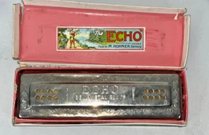 Harmonica M. Hohner The Écho Harp Bell Métal Reeds CG Bel état ! - L - Imagen 1 de 10