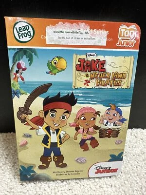 LeapFrog LeapReader TAG Junior Book Disney Jake and the Pirates Music Numbers - Image 1 of 4