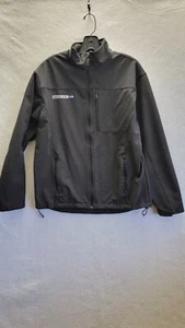 Red Kap Men's Medium Black Soft Shell Full Zip Jacket Embroidered  - Picture 1 of 10