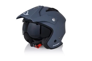 CASCO JET ARIA ACERBIS ON-OFF ROAD GRIGIO OPACO TG. S 55 56 CM PESO 1050 GRAMMI - Foto 1 di 4