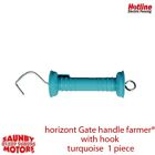 HORIZONT 15817TU  Electric Fence Gate Handles Hook turquoise
