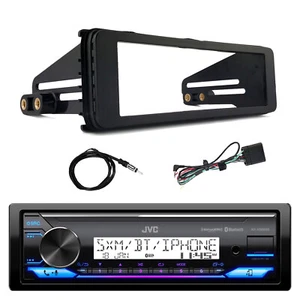 JVC in-Dash Marine Bluetooth Receiver, Antenna, 98-2013 Harley Radio Install Kit - Picture 1 of 4
