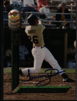 1994 Signature Rookies Draft Picks #47 Tommy Davis Auto #/7750 - Image 1 of 2