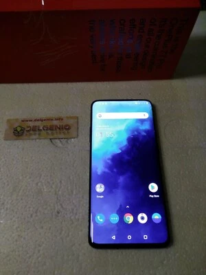OnePlus 7T Pro Dual sim Glacier Blue 256GB/8 di RAM Android CON VETRO ROTTO - Imagen 1 de 4