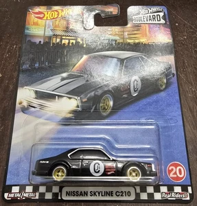 Hot Wheels 2020 Premium Boulevard Nissan Skyline C210 Black (Lot of 1) *NEW* - Picture 1 of 2