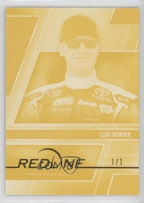 2014 Press Pass Redline Color Proof Yellow 1/1 Clint Bowyer #9 xp6 - Image 1 of 3