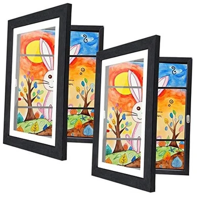 [2-Pack] Kids Artwork Frames Changeable, 10 x 12.5-IN 2-Pack, 10"x12.5" Black - Image 1 of 4