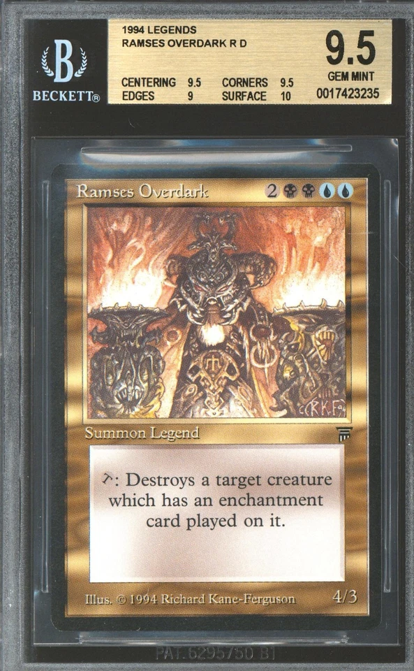 Magic MTG Legends Ramses Overdark BGS 9.5 (9.5, 9.5, 9, 10) GEM MINT - Image 1 of 1