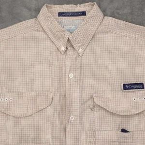 Columbia PFG Shirt Mens XL Plaid Super Bonehead Short Sleeve Fishing FM7272 - Picture 1 of 15