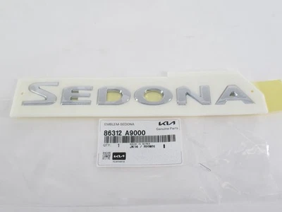 Подлинный оригинальный производитель Kia 86312 A9000 «SEDONA» задняя табличка с эмблемой значок 2015-21 Sedona - Изображение 1 из 2
