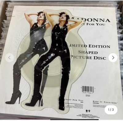 Madonna Crazy For You Limited Edition Shaped Picture Disc Rare Collectors Vinyl - Image 1 of 2