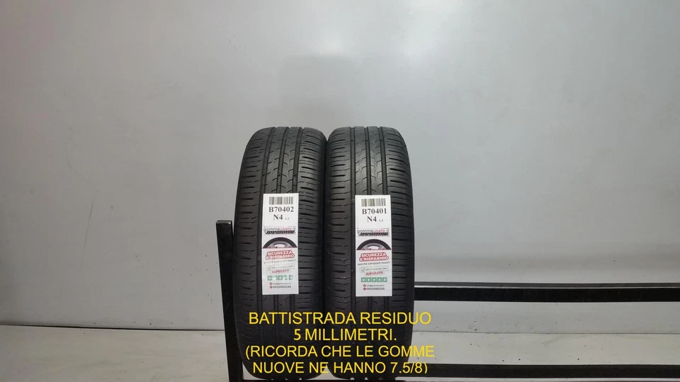 Gommes Usées 175/65R15 84H Continental EcoContact 6 Pneus Usés B70402 - Photo 1/1